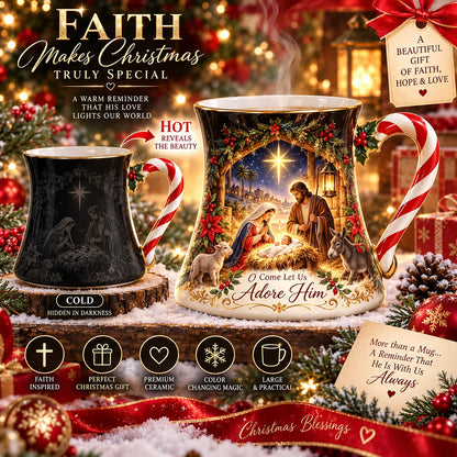 🎄 Christmas Magic Color-Changing Mug – Heat-Reveal Holiday Surprise
