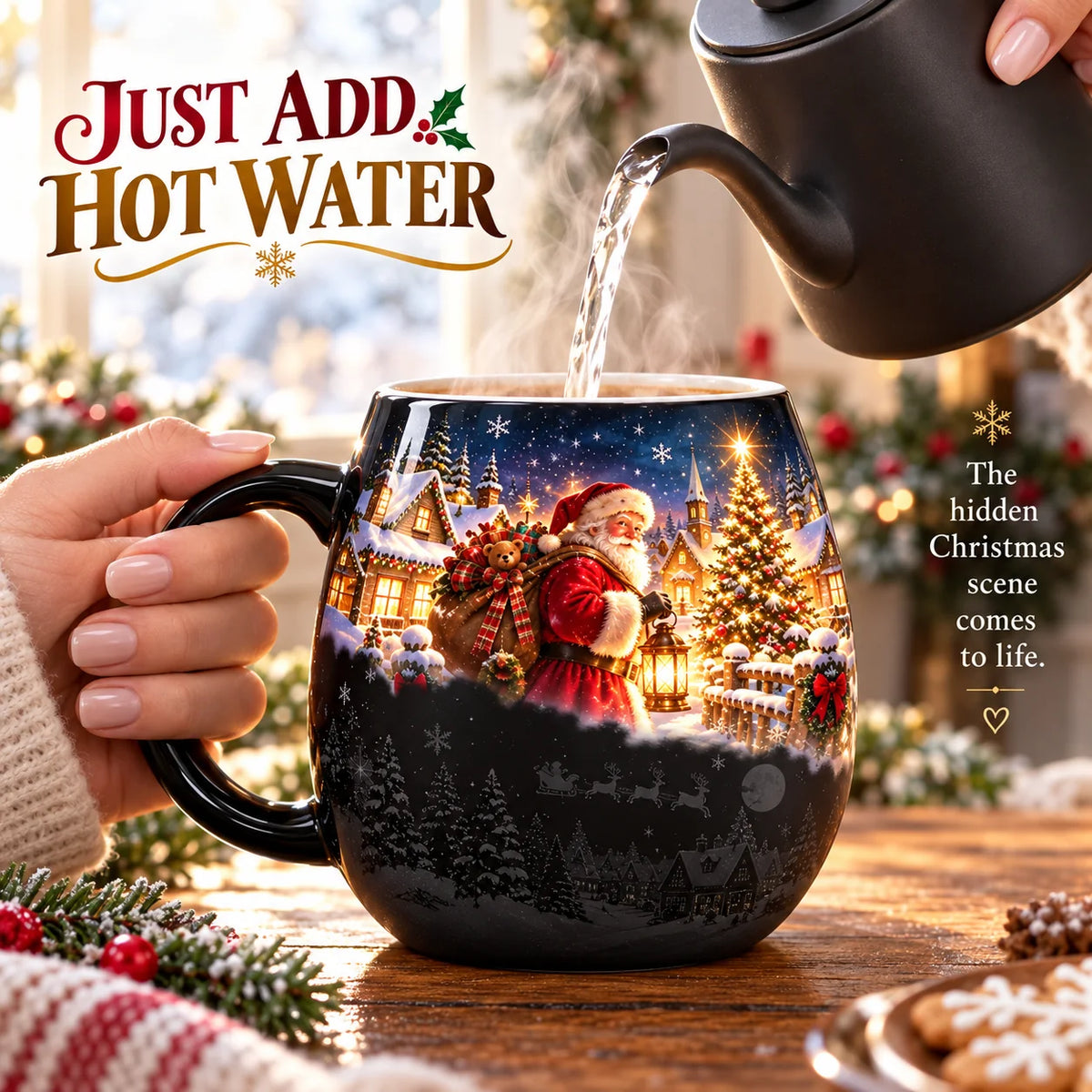 🎄 Christmas Magic Color-Changing Mug – Heat-Reveal Holiday Surprise