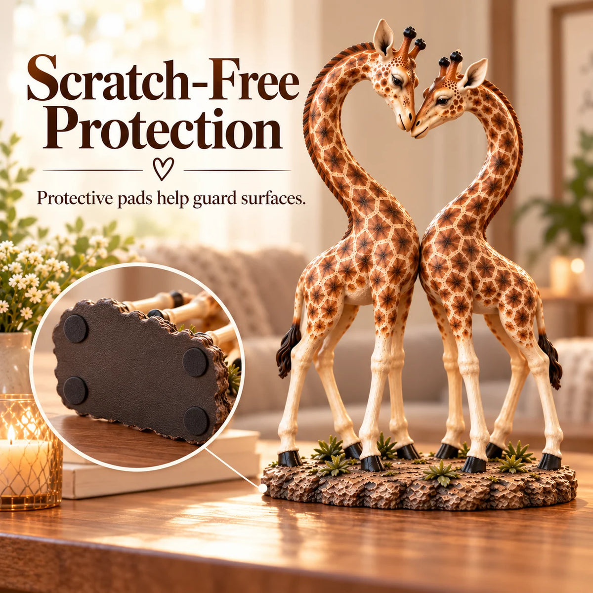 💕🎁better Together – Giraffe Heart Sculpture 🦒♡🦒(✨buy 2 Free Shipping)