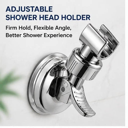🚿 No-Drill Shower Head Holder – Adjustable Suction Cup Mount