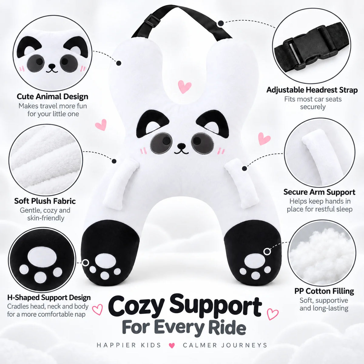 🚗 Limited-time 50% off — Kids car travel sleep support pillow