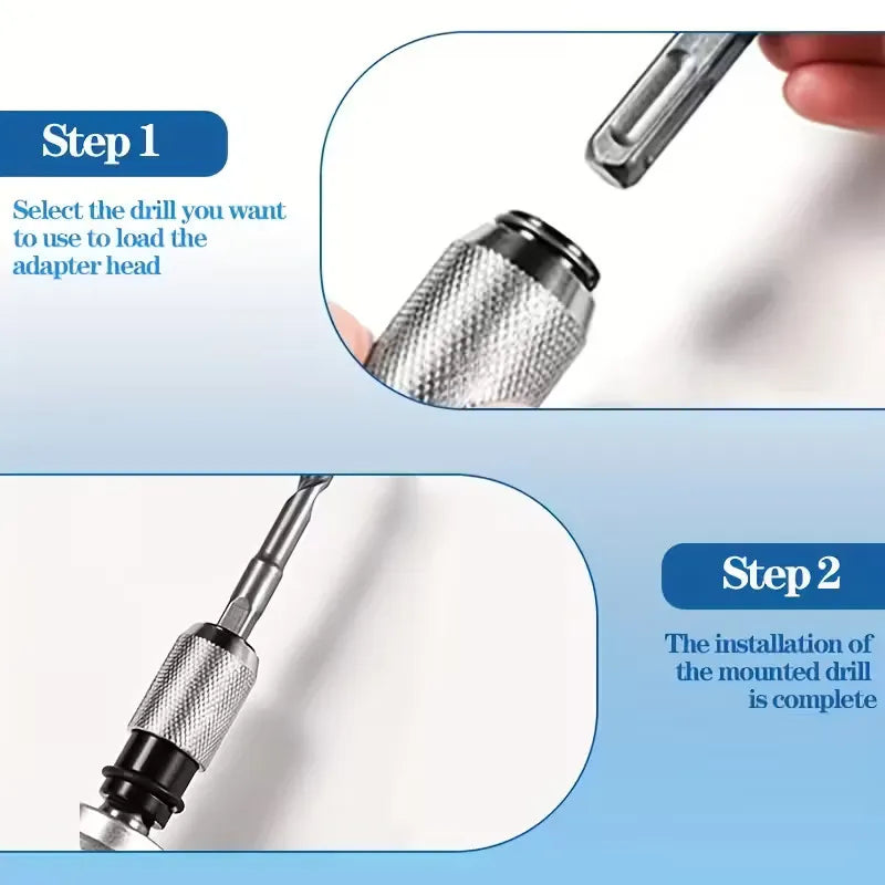 Rotary Hammer Drill Adapter 🔩 – Handy Impact Drill Bit Set