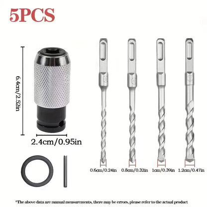Rotary Hammer Drill Adapter 🔩 – Handy Impact Drill Bit Set