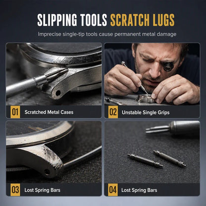 V-Tip Watch Repair Pliers ⌚ – Spring Bar & Strap Removal Kit
