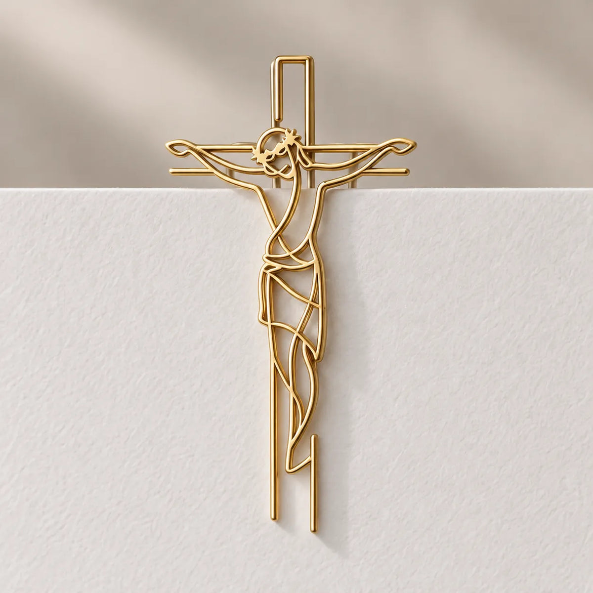 ✝️ Faith-Inspired Gold Paper Clips – Meaningful Christian Bookmarks