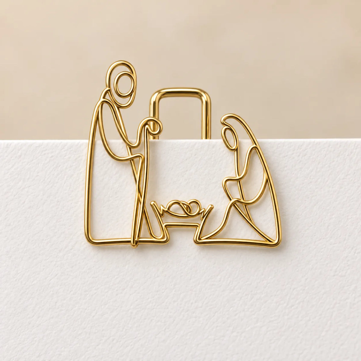 ✝️ Faith-Inspired Gold Paper Clips – Meaningful Christian Bookmarks
