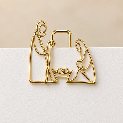 ✝️ Faith-Inspired Gold Paper Clips – Meaningful Christian Bookmarks