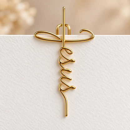 ✝️ Faith-Inspired Gold Paper Clips – Meaningful Christian Bookmarks