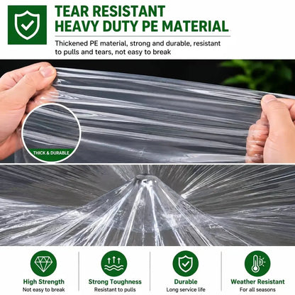 🔥LAST DAY 50% OFF - 🌧️ Transparent Waterproof Tarp with Heavy-Duty Grommets
