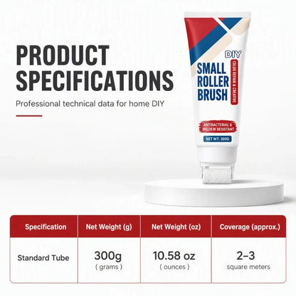 🧱 🖌️Wall Repair Paste with Built-In Roller Brush – Quick Wall Touch-Up