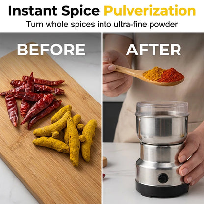 ☕ Compact Electric Coffee & Spice Grinder – Freshly Ground in Seconds