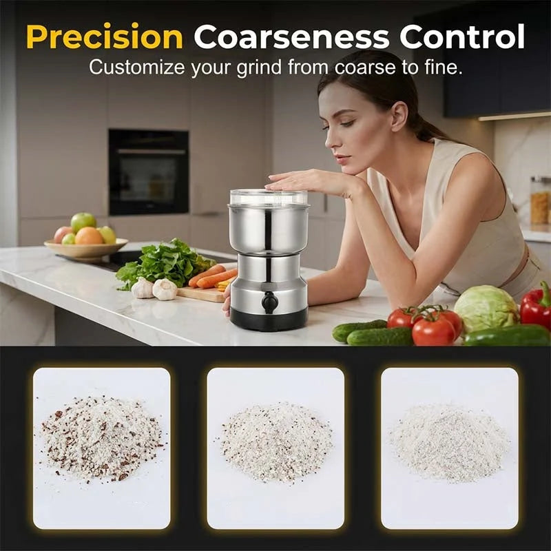 ☕ Compact Electric Coffee & Spice Grinder – Freshly Ground in Seconds