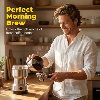 ☕ Compact Electric Coffee & Spice Grinder – Freshly Ground in Seconds