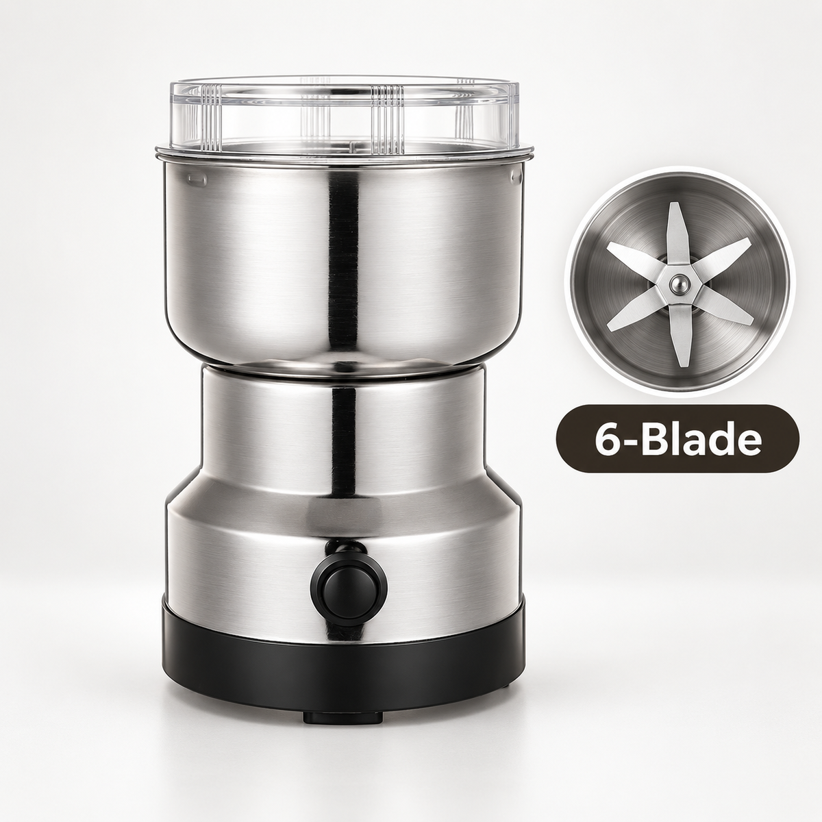 ☕ Compact Electric Coffee & Spice Grinder – Freshly Ground in Seconds