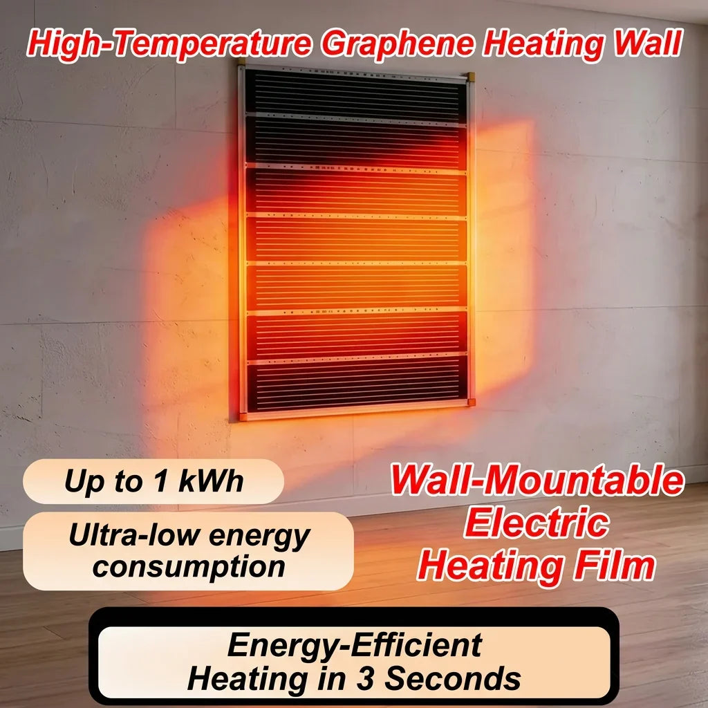 🔥Schnellheizender 3-Sekunden-Wandheizer aus Graphen-Wabenstruktur mit Infrarot-Keramik – Geräuscharm und energieeffizient für die Wandmontage im Innenbereich