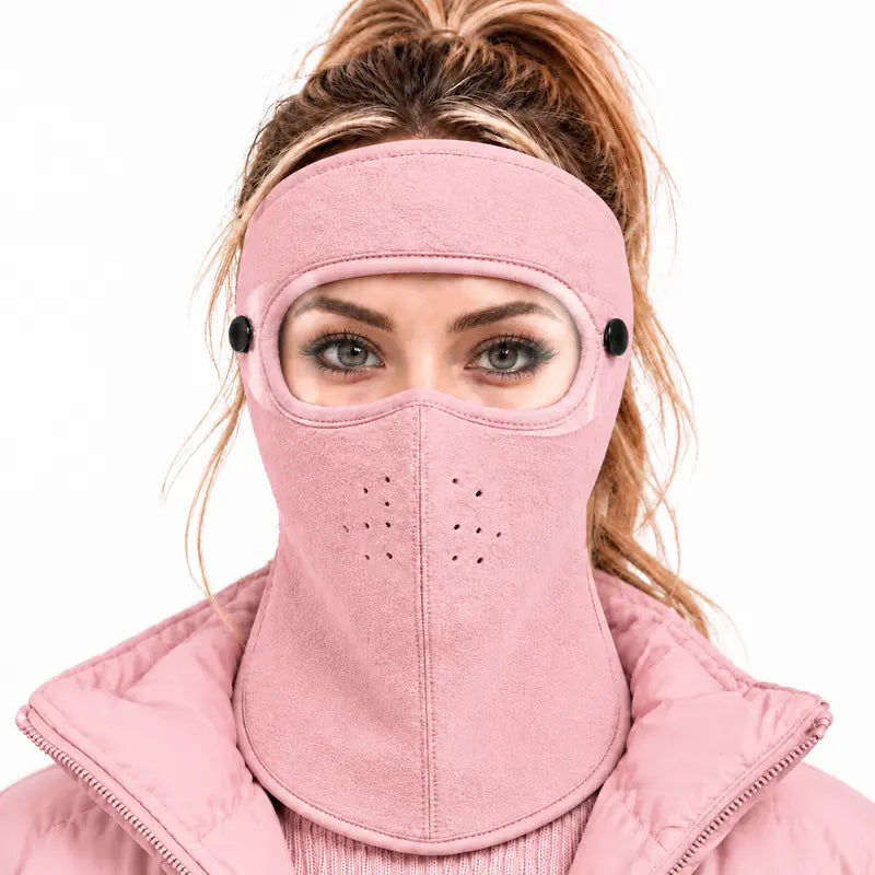 ❄️🥽 Winter Face Mask with Detachable Goggles – Full-Face Cold Weather Protection