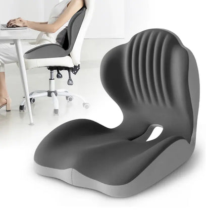 ❤️ Sit Better All Day – Contoured Memory Foam Seat & Lumbar Support Set for Pressure Relief