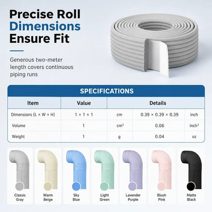Winter Pipe Insulation Wrap ❄️ – Adhesive Foam for Outdoor Pipes