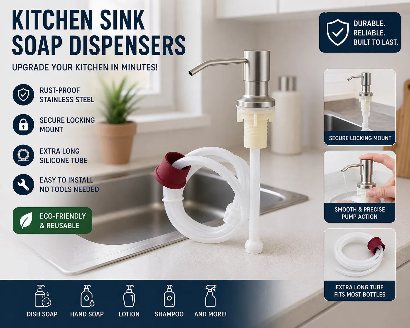 🔥🫧Kitchen Sink Soap Dispensers✨