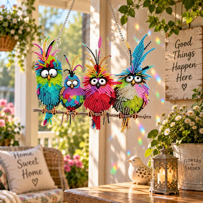 💯🐦✨ Sunny Birds Diamond Art Suncatcher DIY Kit