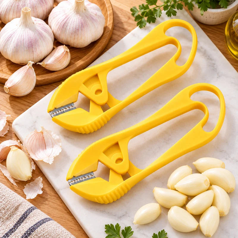 Serrated Garlic Peeler 🧄 – Easy Handheld Kitchen Peeling Tool