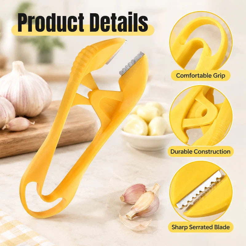 Serrated Garlic Peeler 🧄 – Easy Handheld Kitchen Peeling Tool