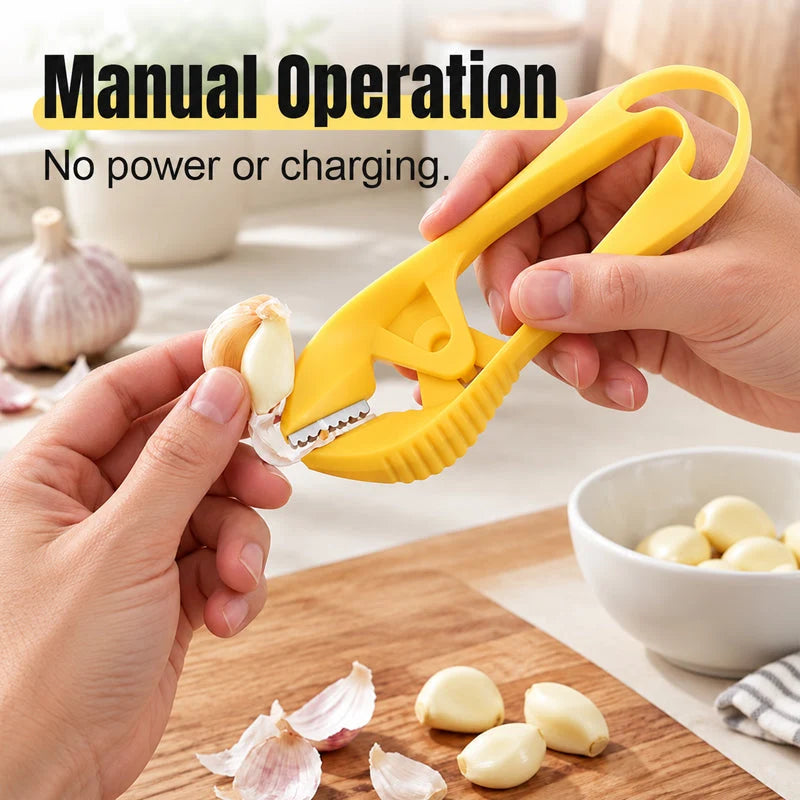 Serrated Garlic Peeler 🧄 – Easy Handheld Kitchen Peeling Tool