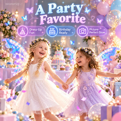 🦋 Magical Moving Butterfly Wings – Light Up Fairy Costume For Kids & Parties