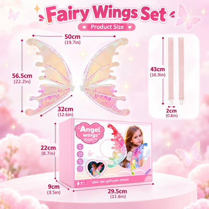 🦋 Magical Moving Butterfly Wings – Light Up Fairy Costume For Kids & Parties