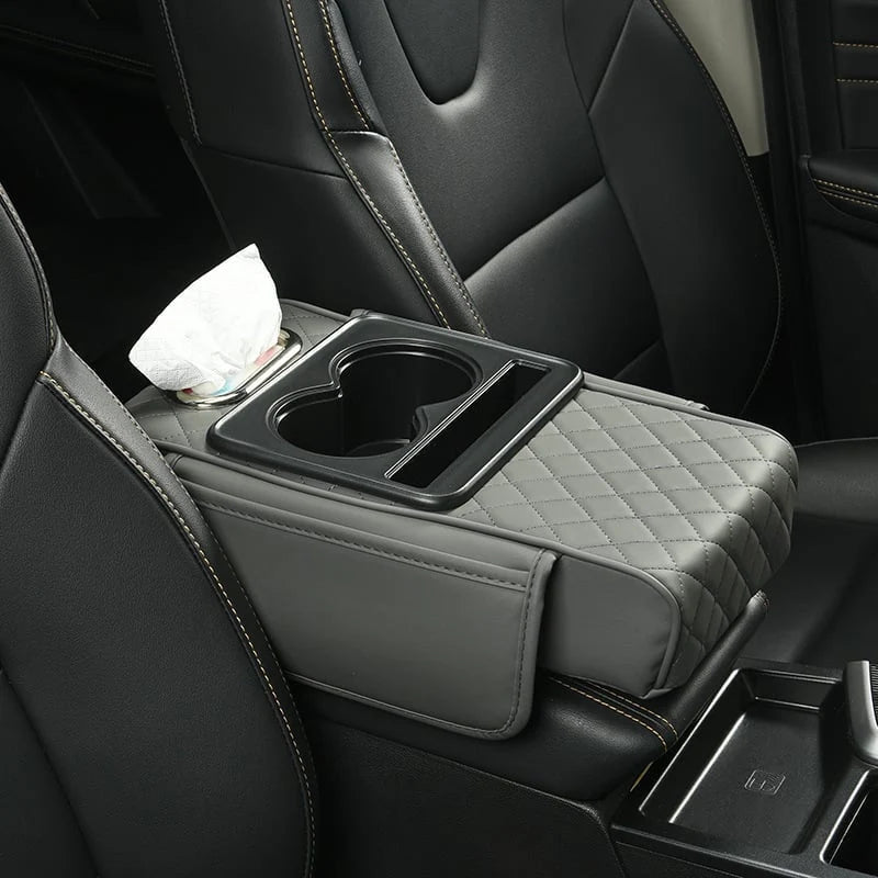 Multifunctional PU Leather Car Armrest Box Mat