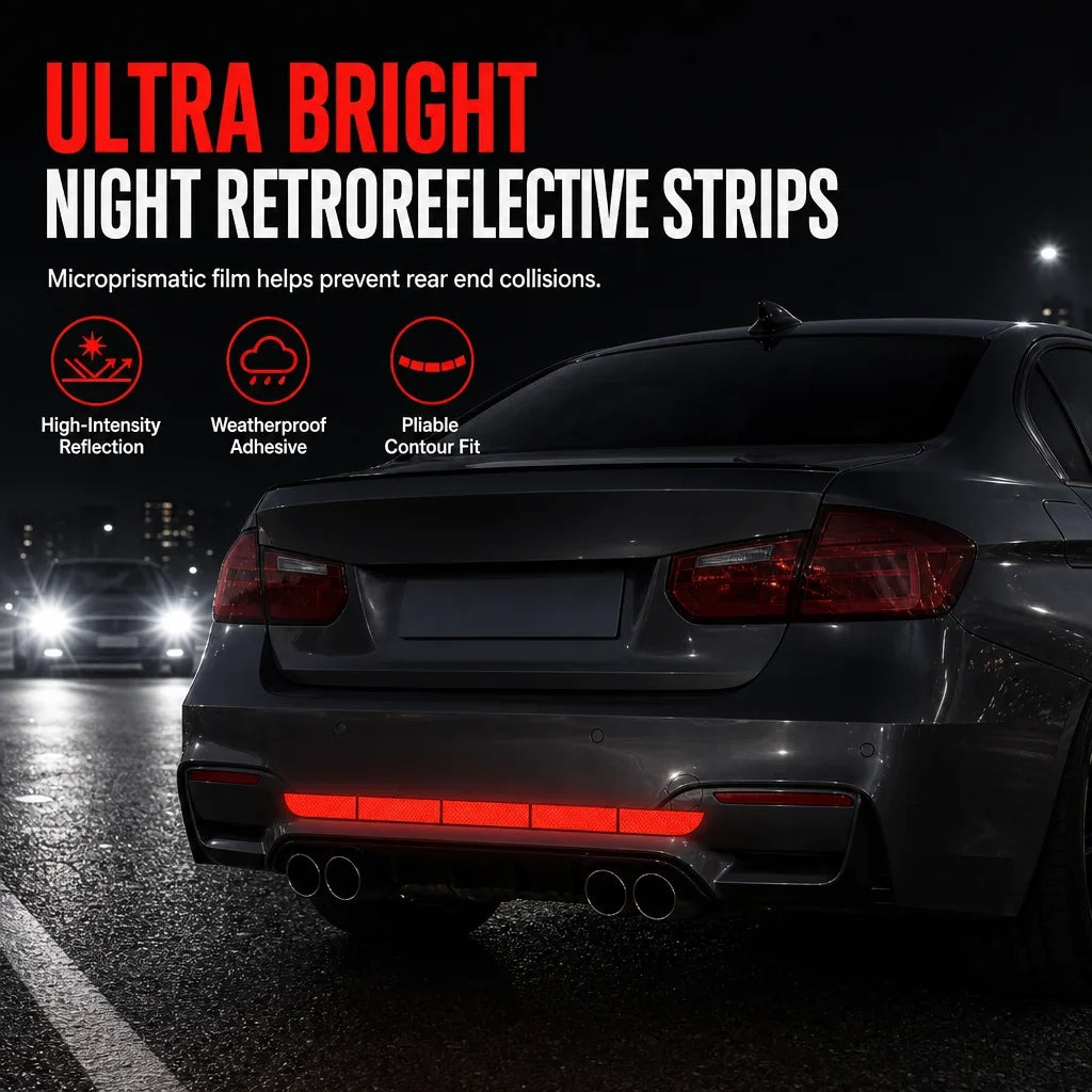🔥Limited-time 50% off-Reflective Car Sticker Strips for Trunk & Rear Bumper