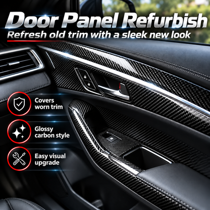 🚗 6D Gloss Carbon Fiber Vinyl Wrap | Self-Adhesive Car Trim Film