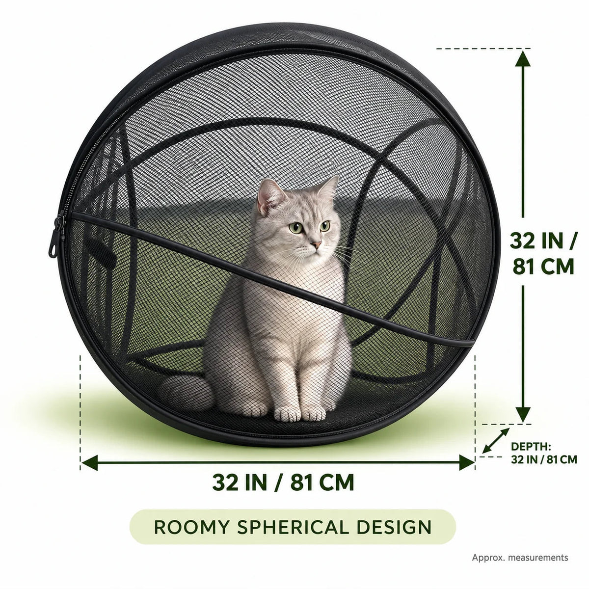 🐱 Pop-Up Cat Playpen – Breathable Mesh Enclosure for Indoor & Outdoor Fun