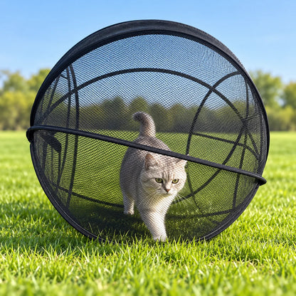 🐱 Pop-Up Cat Playpen – Breathable Mesh Enclosure for Indoor & Outdoor Fun