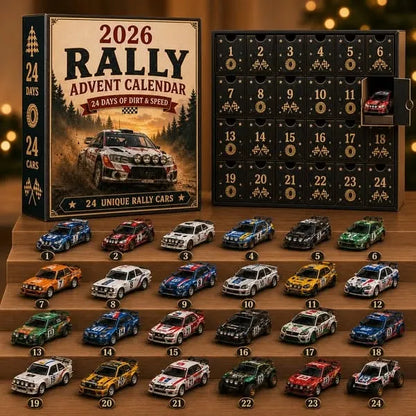 🏎️ 2026 Rally Racing Advent Calendar – 24 Days of Dirt & Speed, 24 Collectible Rally Cars