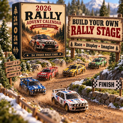 🏎️ 2026 Rally Racing Advent Calendar – 24 Days of Dirt & Speed, 24 Collectible Rally Cars