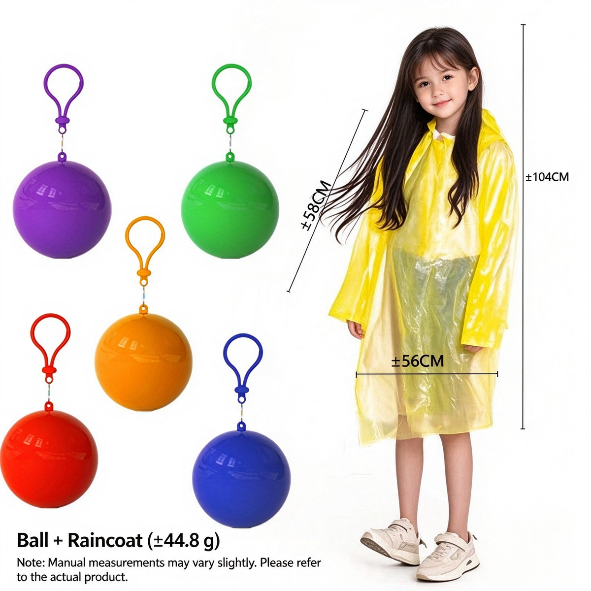 ⚪☔ Pocket Rain Ball – Ultra-Compact Disposable Emergency Poncho for Travel & Everyday Carry