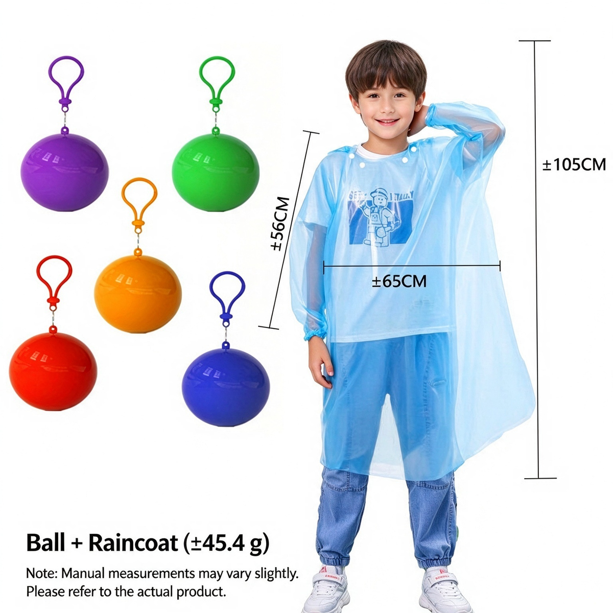 ⚪☔ Pocket Rain Ball – Ultra-Compact Disposable Emergency Poncho for Travel & Everyday Carry