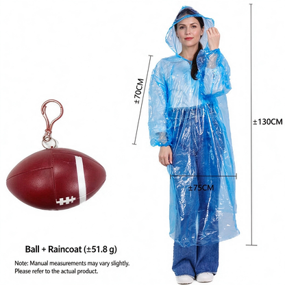 ⚪☔ Pocket Rain Ball – Ultra-Compact Disposable Emergency Poncho for Travel & Everyday Carry