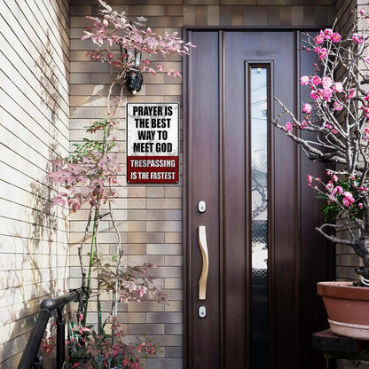 🔥Metal No Trespassing Signs Private Property Funny
