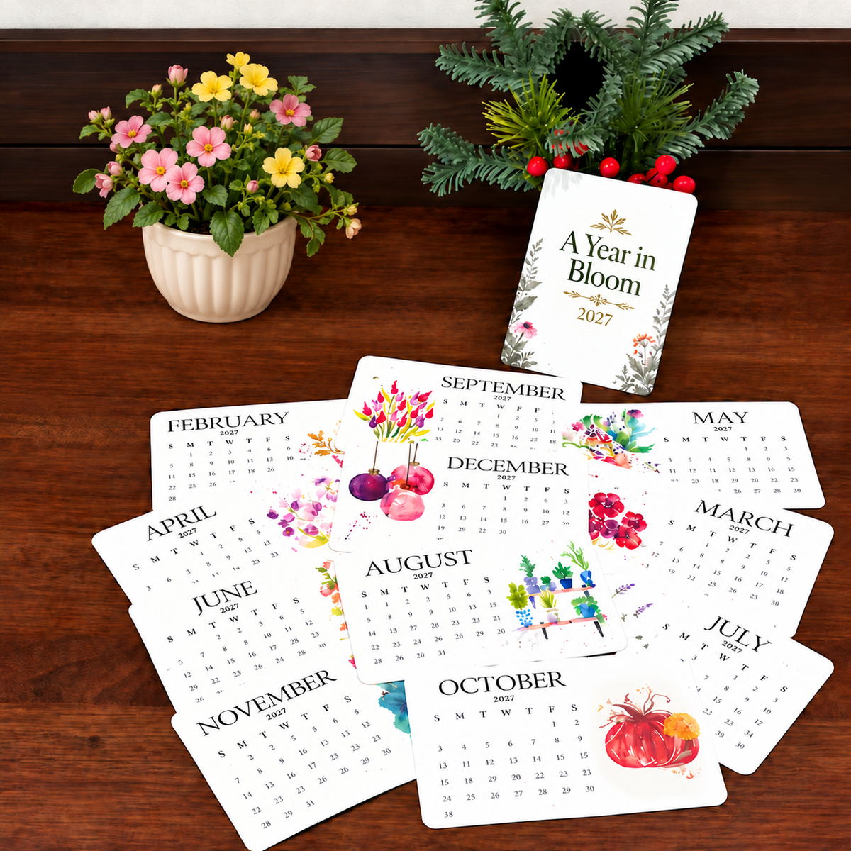 ✨Early Holiday Sale 49% OFF🌱Eco-Friendly Plantable “Timeless” Seed Calendar 2027