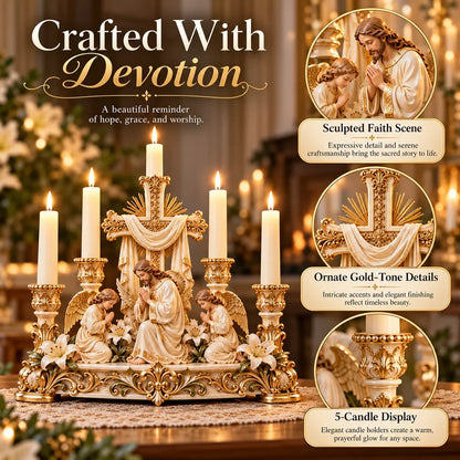 ✨🕯️ Light Of His Presence — Sacred Christian Candleholder ✝️🤍