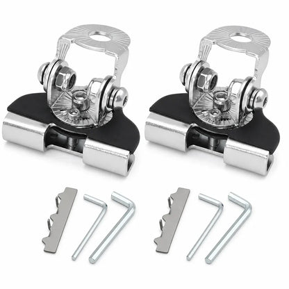🔥1 Pair Car Engine Hood LED Light Bar Mounting Brackets Clamp Holders for Work Lights Modification