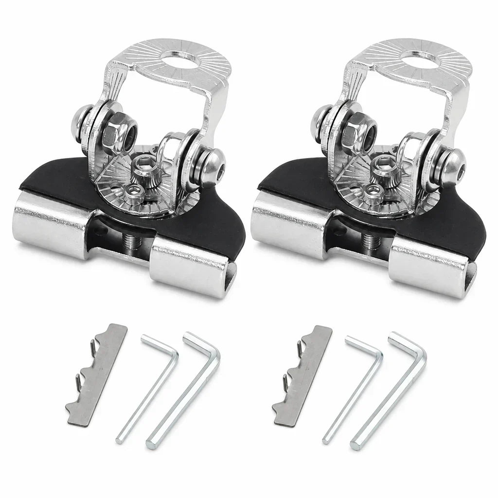 🔥1 Pair Car Engine Hood LED Light Bar Mounting Brackets Clamp Holders for Work Lights Modification