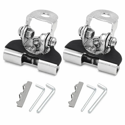 🔥1 Pair Car Engine Hood LED Light Bar Mounting Brackets Clamp Holders for Work Lights Modification