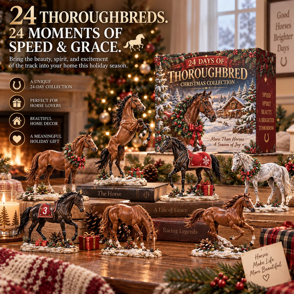 24 Days of Thoroughbred Spirit – A Christmas Collection of Speed & Grace 🐎🎄