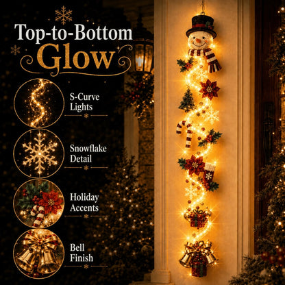 🔥 Limited-Time 50% OFF – 🎅MerryCascade™ Glowing Christmas Door Hanger