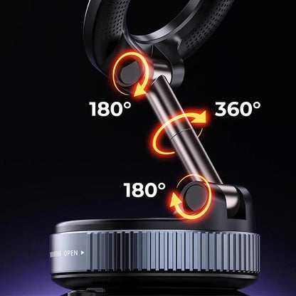 360° Magnetic Car Phone Mount 📱 – Retractable Adjustable Holder
