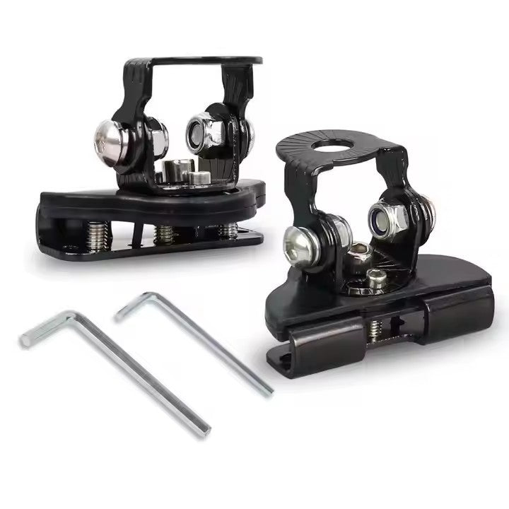 🔥1 Pair Car Engine Hood LED Light Bar Mounting Brackets Clamp Holders for Work Lights Modification