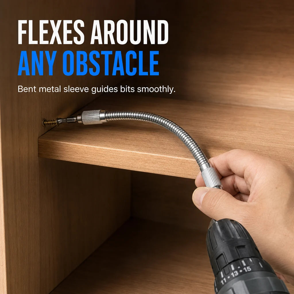 ⏳Limited-Time Offer⏰ Flexible Metal Shaft Extension for Drills and Screwdrivers